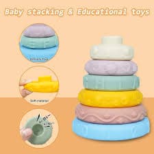 Textured Soft Ring Stacker for Babies