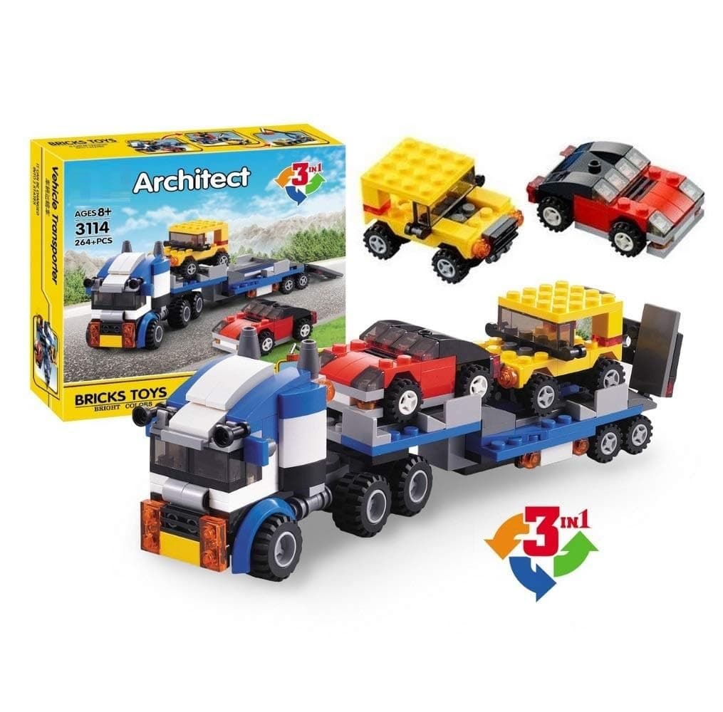 Architect 3 in 1 Transporter Building Brick Block