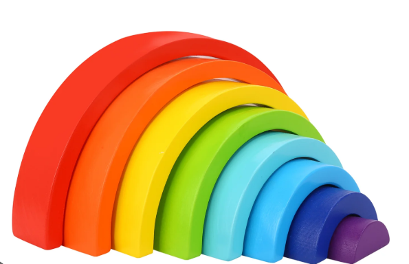 Large Wooden Rainbow Stacker
