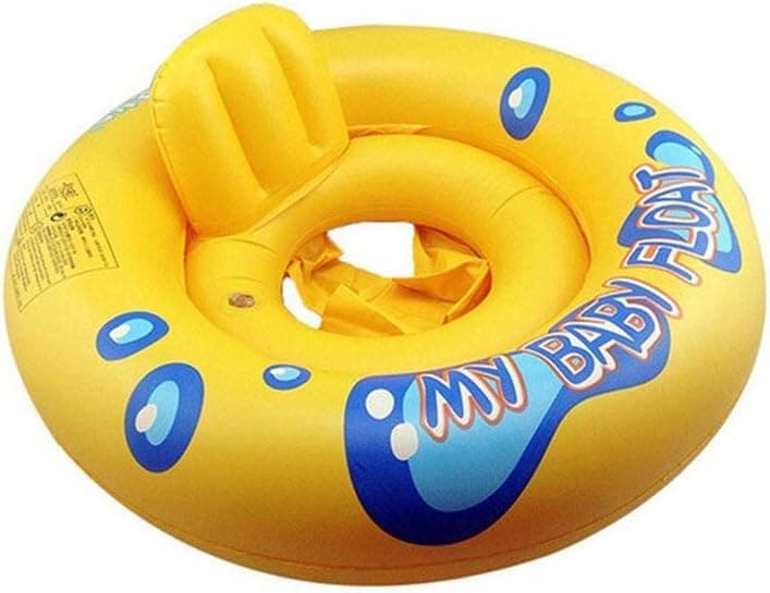 Intex Baby Float Inflatable Swimming pool tube Raft, Float Ring Aid Swim Seat 1-2 Ages, 59574