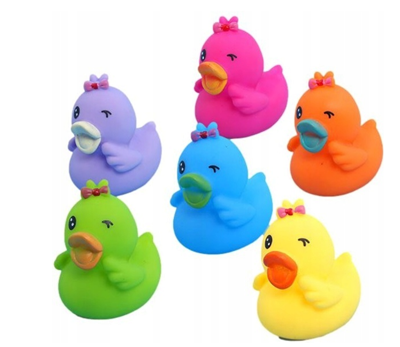 6 Duck Bath Toy Set