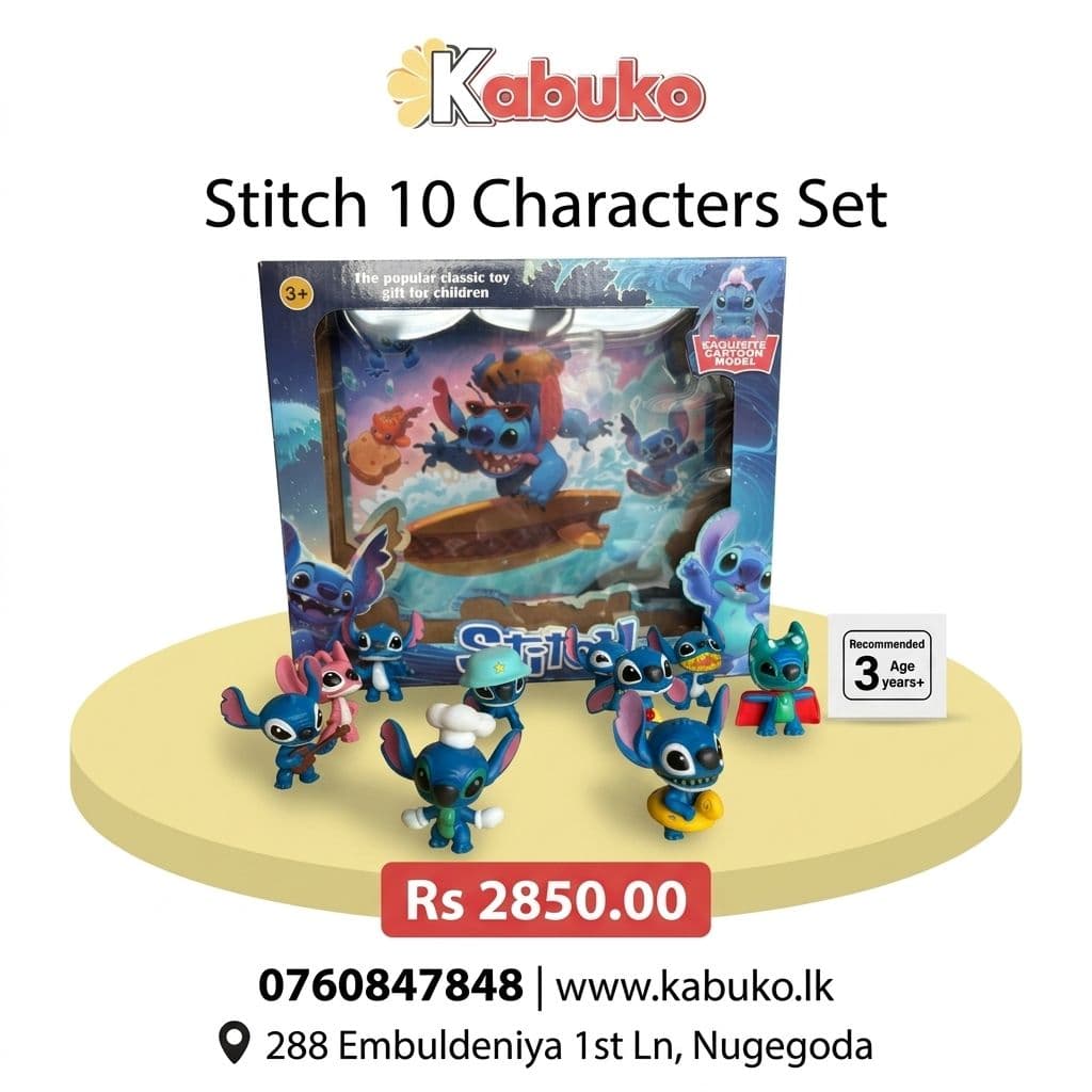 Stitch 10 Character Figures Set