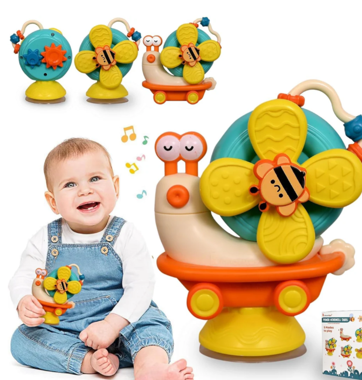 Snail Windmill Interactive Suction Toy