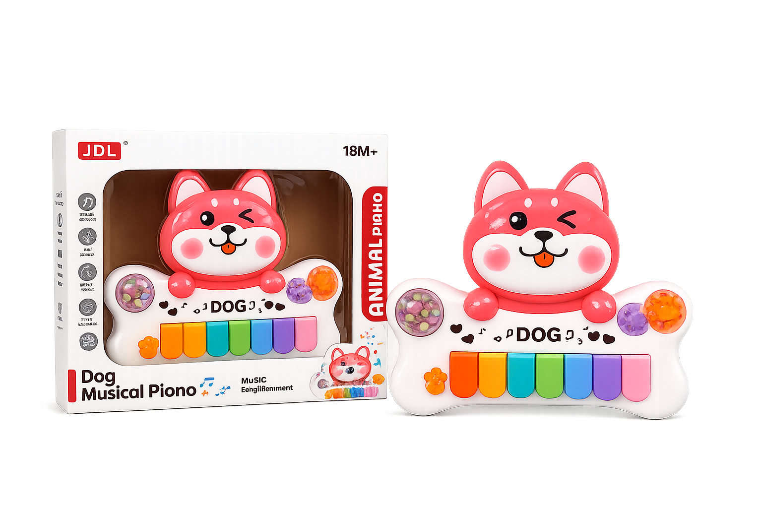 Cute Dog Musical Piano