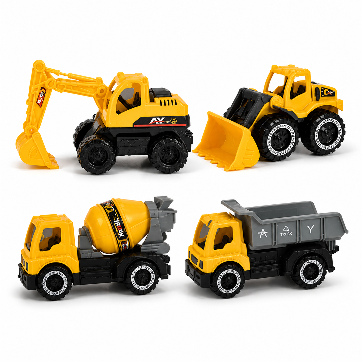 Construction Truck Set (4 in 1 Engineering Vehicles)