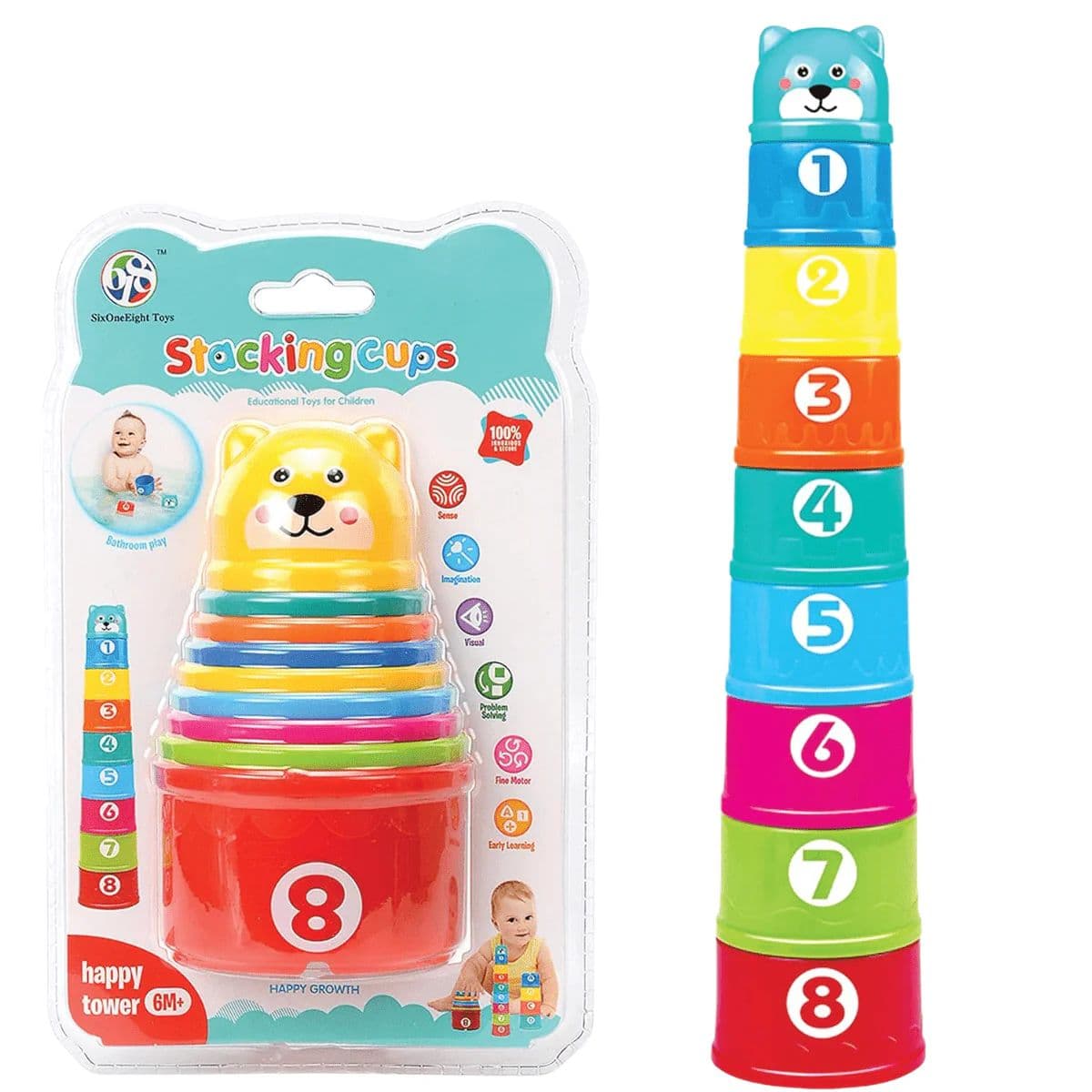 Stracking Cups 9pcs