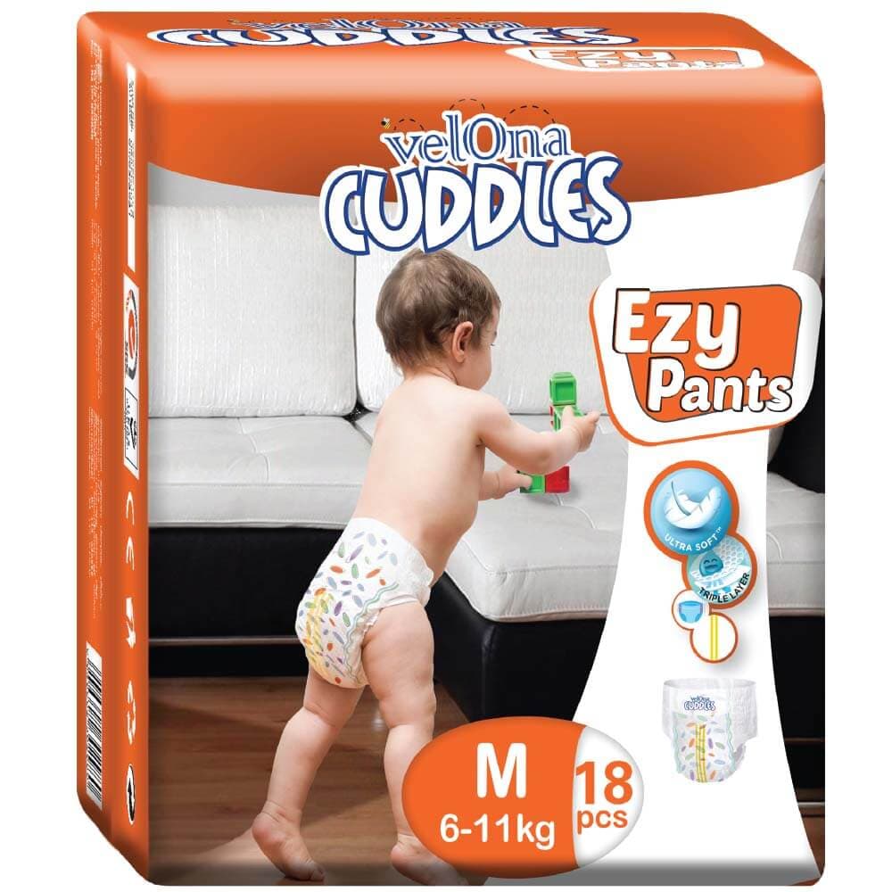 Velona Cuddles Ezy Pant Medium 18Pcs Pack